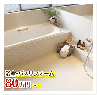浴室・バスリフォーム 53.8万円（税抜き）